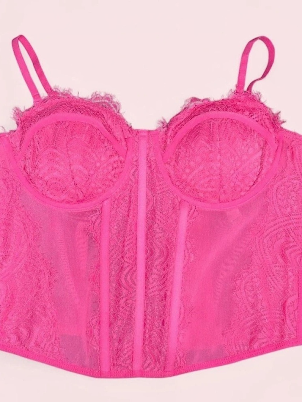 Pink Laced Corset Top